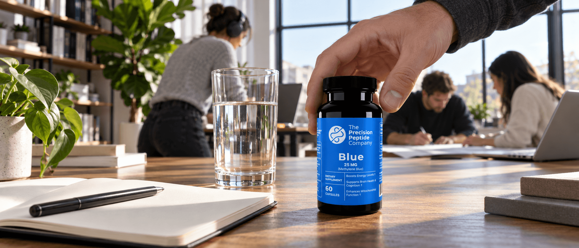 Blue in an everyday setting