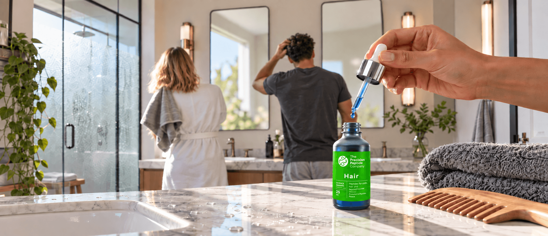 Hair in an everyday setting